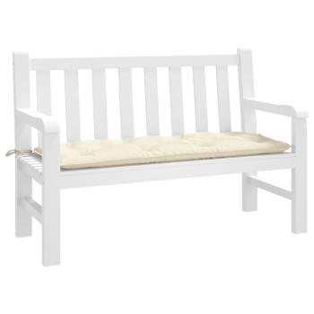 ARDEBO.de - Gartenbank-Auflage Creme 120x50x7 cm Oxford-Gewebe