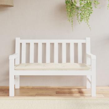 Gartenbank-Auflage Creme 120x50x7 cm Oxford-Gewebe