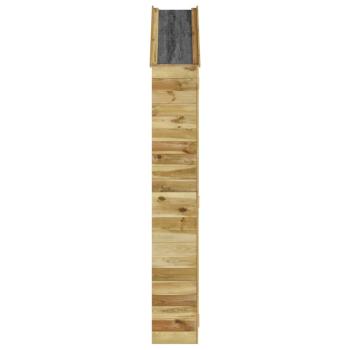 Geräteschuppen 107x37x220 cm Massivholz Kiefer Imprägniert