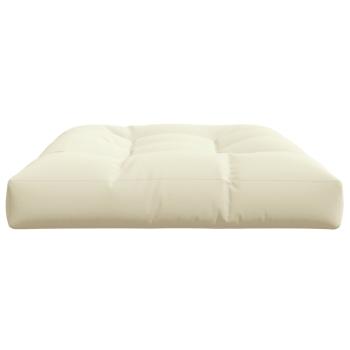 ARDEBO.de - Palettenkissen Creme 120x80x12 cm Stoff