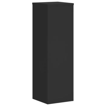 Pflanzenständer 2 Stk. Schwarz 25x25x80 cm Holzwerkstoff