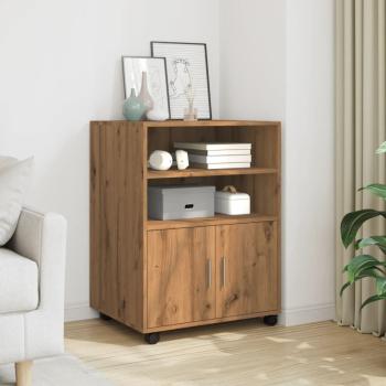ARDEBO.de - Rollschrank Artisan-Eiche 60x48x81 cm Holzwerkstoff