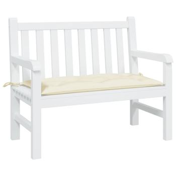 ARDEBO.de - Gartenbank-Auflage Creme 100x50x7 cm Oxford-Gewebe