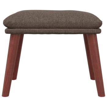 Relaxsessel mit Hocker Taupe Stoff