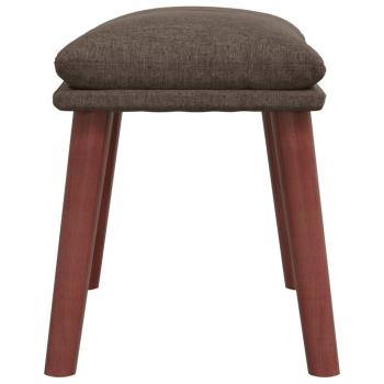 Relaxsessel mit Hocker Taupe Stoff