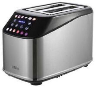 ARDEBO.de Beem 02408 Toaster mit Touchscreen, 2-Schlitz, 1400 W, 6 Bräunungseinstellungen, Edelstahl