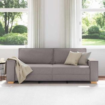 Sofa Stuhl Hellgrau 59 cm Stoff Taupe Polyester-Mischung Mittel