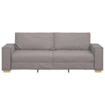 Sofa Stuhl Hellgrau 59 cm Stoff Taupe Polyester-Mischung Mittel