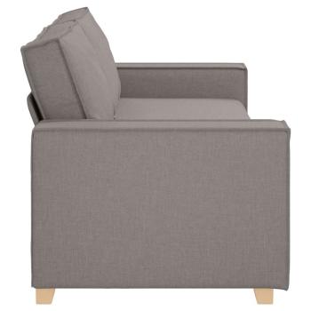 Sofa Stuhl Hellgrau 59 cm Stoff Taupe Polyester-Mischung Mittel