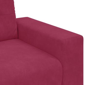 Velvet Weinrot Velvet, Holz, Schaum Groß Platz für viele