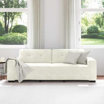 ARDEBO.de - Samt creme Samtstoff Mittel Langlebig Sofa Rechteckig
