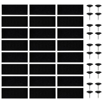 Fliegengitter-Türvorhänge 2 Stk. Magnet Schwarz 200x80 cm