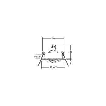 Brumberg Einbaustrahler GX5,3, 50W, chrom (0065.02)