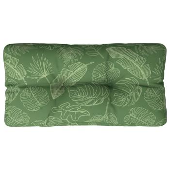 Palettenkissen Blattmuster 80x40x12 cm Stoff