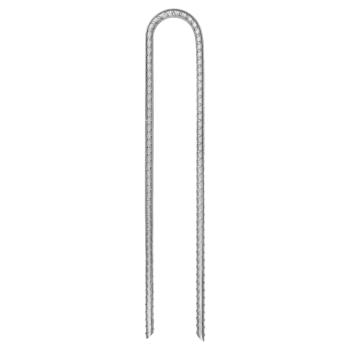 Zeltheringe 12 Stk. U-Form 30 cm Ø7 mm Verzinkter Stahl