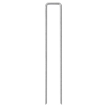 Bodenanker 50 Stk. U-Form 20x3,5 cm Verzinkter Stahl