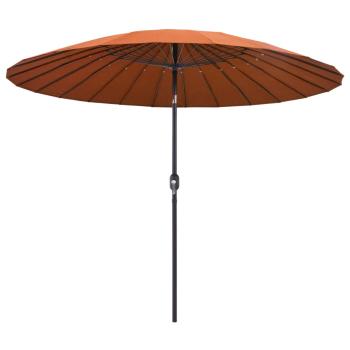Sonnenschirm mit Aluminium-Mast 270 cm Terrakotta