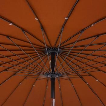 Sonnenschirm mit Aluminium-Mast 270 cm Terrakotta