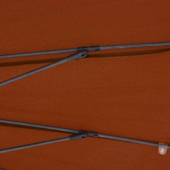 Sonnenschirm mit Aluminium-Mast 270 cm Terrakotta