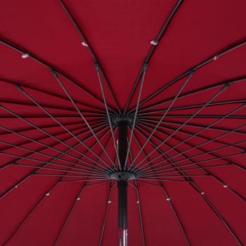 Sonnenschirm mit Aluminium-Mast 270 cm Bordeauxrot