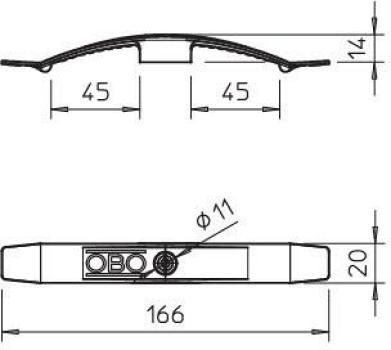 OBO Bettermann 2034 AS Kabelklammern (2205054), 50 Stck.