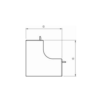 OBO Bettermann WDK HI60110RW Inneneckhaube, 60x110mm, PVC, reinweiß (6192033)