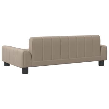Hundebett Cappuccino-Braun 90x53x30 cm Kunstleder