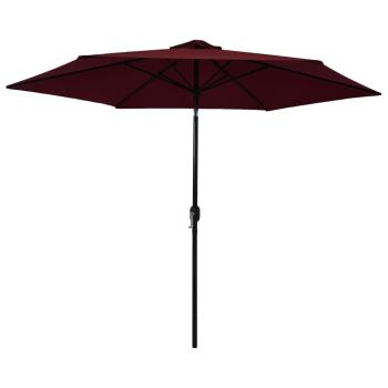 Sonnenschirm mit Metall-Mast 300 cm Bordeauxrot