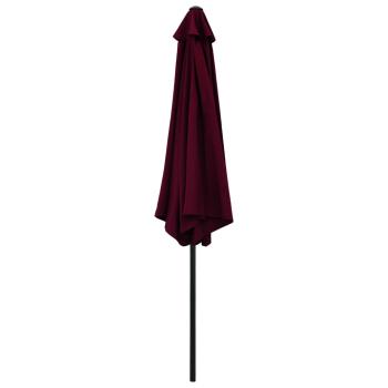 Sonnenschirm mit Metall-Mast 300 cm Bordeauxrot