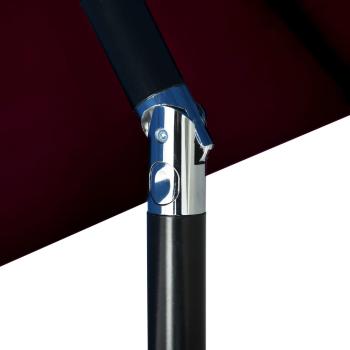 Sonnenschirm mit Metall-Mast 300 cm Bordeauxrot