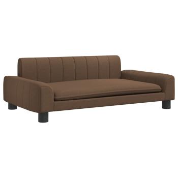 Hundebett Braun 90x53x30 cm Stoff