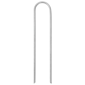 Bodenanker 50 Stk. U-Form 15x3,5 cm Verzinkter Stahl