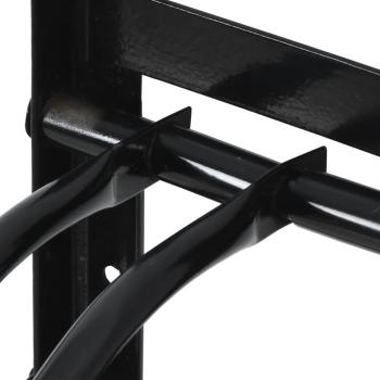Sattelhalter Klappbar Wandmontage Schwarz Eisen