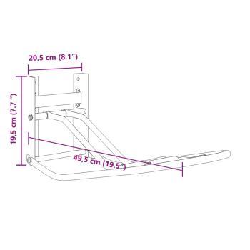 Sattelhalter Klappbar Wandmontage Schwarz Eisen