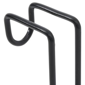 Trensenhalter 3 Stk. Schwarz Stahl