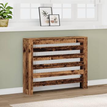 ARDEBO.de - Heizkörperverkleidung Altholz-Optik 104x20x82 cm Holzwerkstoff
