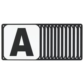 ARDEBO.de - Buchstaben für Dressurviereck 12 Stk. Stahl
