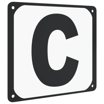 Buchstaben für Dressurviereck 12 Stk. Stahl