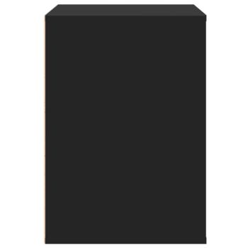 Kommode Schwarz 80x41x58 cm Holzwerkstoff
