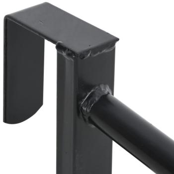 Sattelhalter Zweiarmig Tragbar Schwarz Eisen
