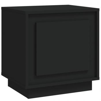 ARDEBO.de - Nachttisch Schwarz 44x35x45 cm Holzwerkstoff