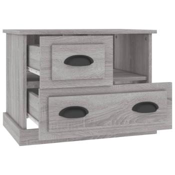 ARDEBO.de - Nachttisch Grau Sonoma 60x39x45 cm