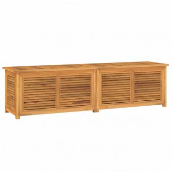 Gartenbox mit Beutel 200x50x53 cm Massivholz Teak