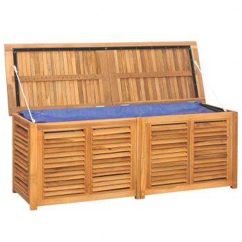 Gartenbox mit Beutel 150x50x53 cm Massivholz Teak