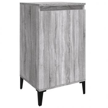 Nachttische 2 Stk. Grau Sonoma 40x35x70 cm Holzwerkstoff