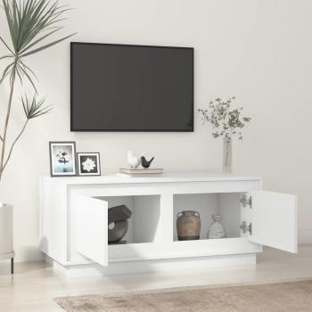ARDEBO.de - Couchtisch Weiß 102x50x44 cm Holzwerkstoff