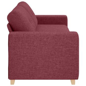 Weinrot Polyester, Holz Mittel Platz für viele 3-Sitzer Sofa