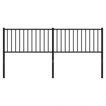 Kopfteil Metall Schwarz 180 cm