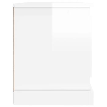 TV-Schrank Hochglanz-Weiß 100x35,5x45 cm Holzwerkstoff