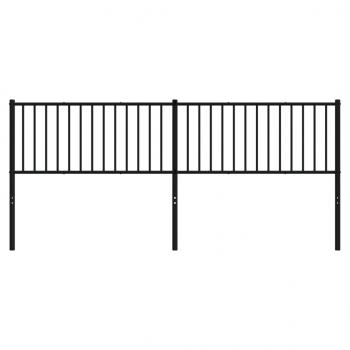 Kopfteil Metall Schwarz 200 cm